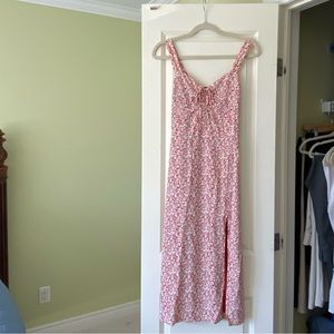 Abercrombie Cinch-Front Midi Dress